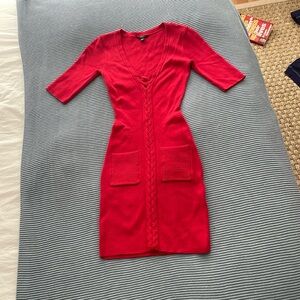 Guess Red knit dress size XS brand new
